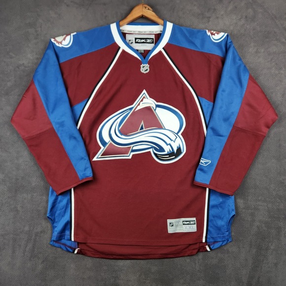 Colorado Avalanche Reebok Premier Home Hockey Jersey Mens XXL Burgundy Blue NHL